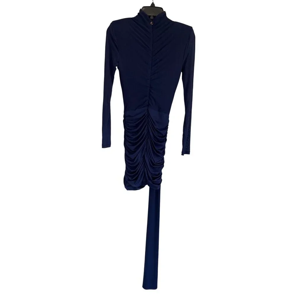 Nookie Enigma Mini Dress in Navy X-Small New Womens Long Sleeve Cocktail - Picture 6 of 11